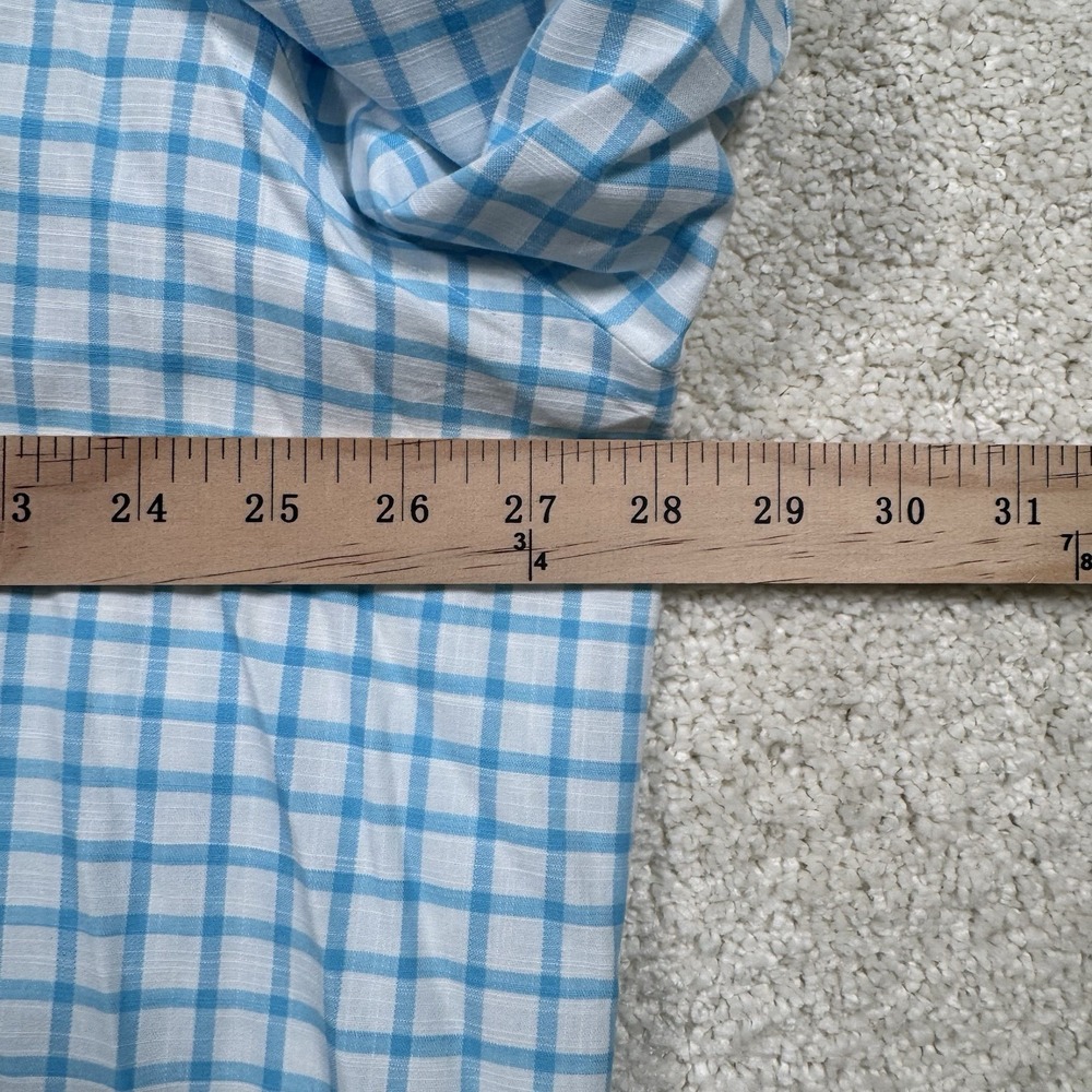 Lauren Ralph Lauren Men's Blue Gingham Check Size 2XL Long‎ Sleeve Button Down - Picture 5 of 7